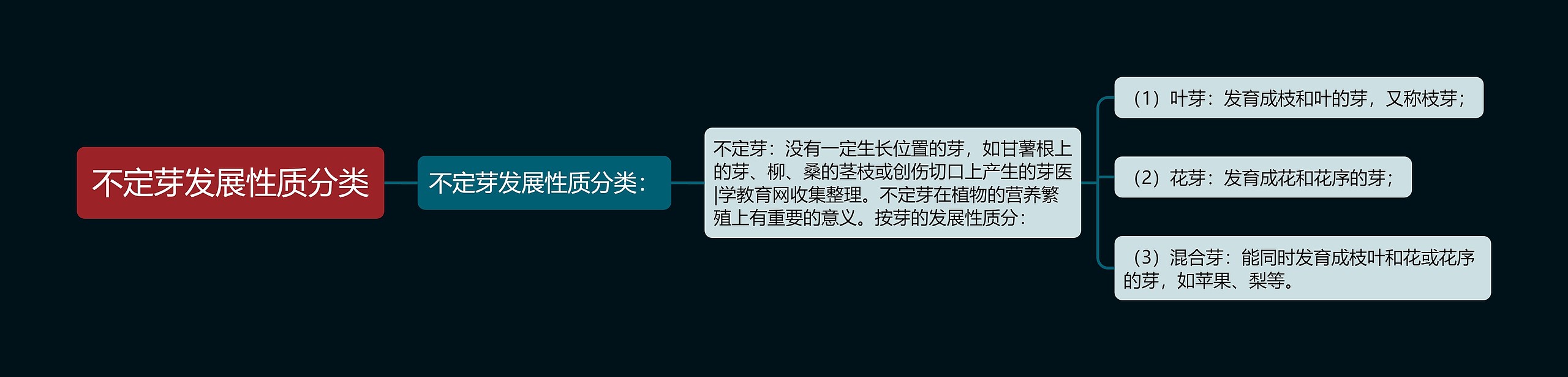 不定芽发展性质分类