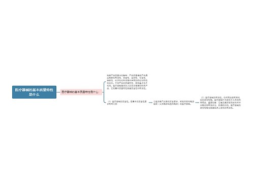 医疗器械的基本质量特性是什么