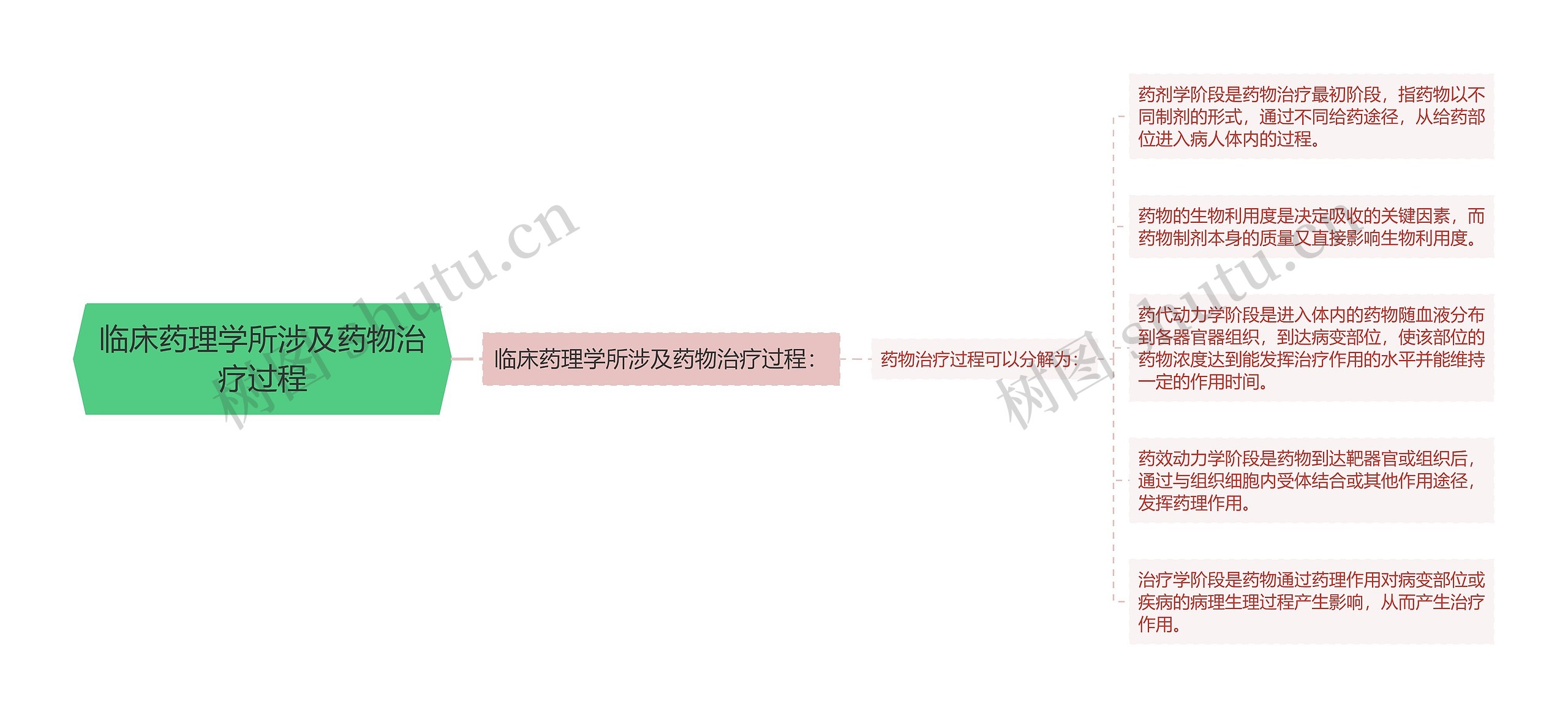 临床药理学所涉及药物治疗过程思维导图