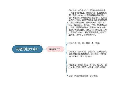 花椒的性状简介