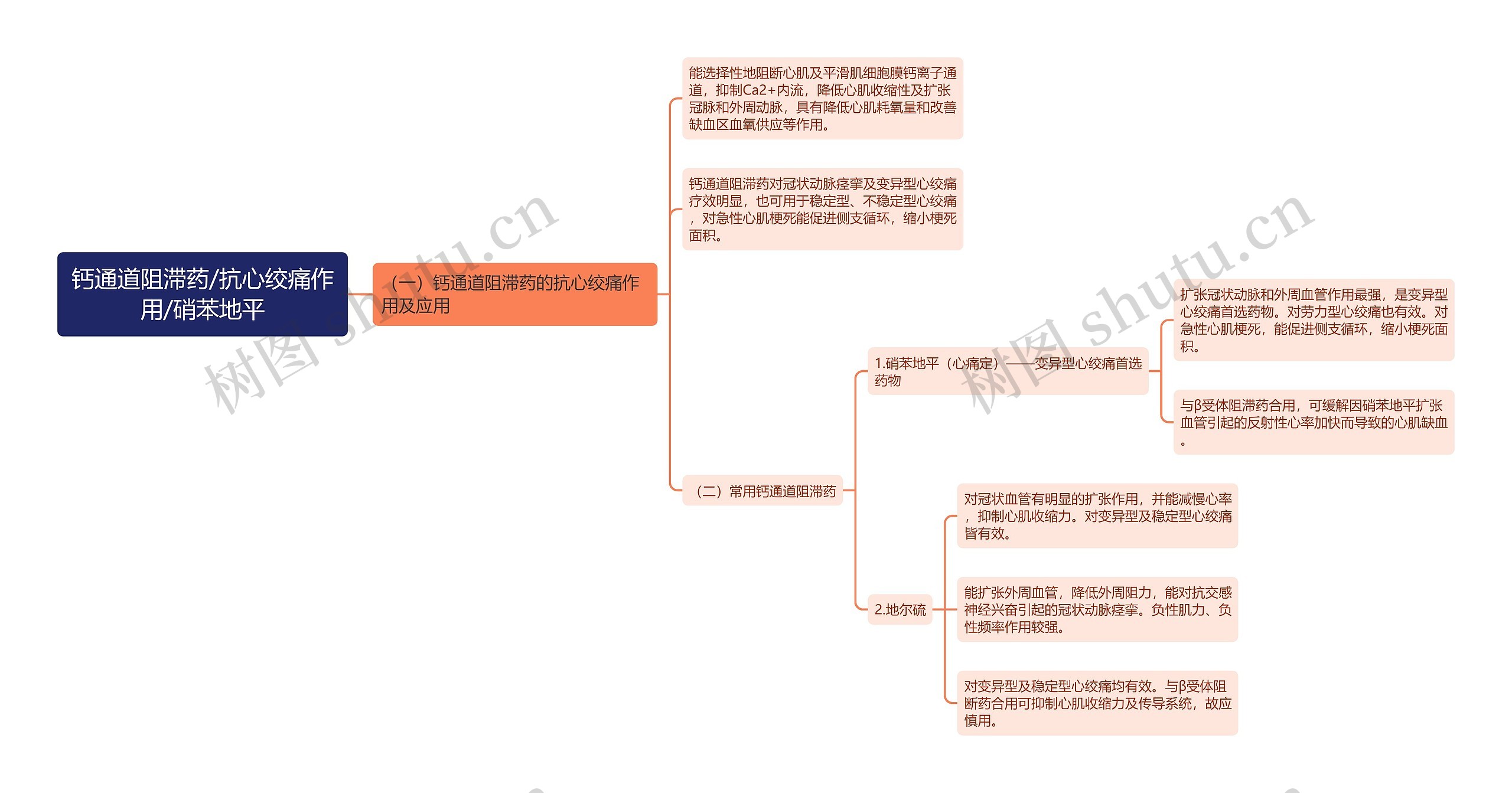 钙通道阻滞药/抗心绞痛作用/硝苯地平