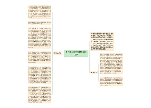 中药炮制常见问题及解决方案