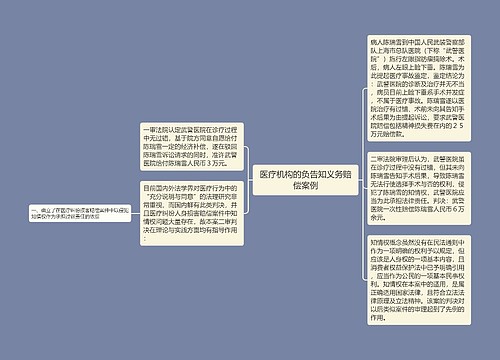 医疗机构的负告知义务赔偿案例