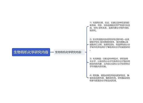 生物有机化学研究内容