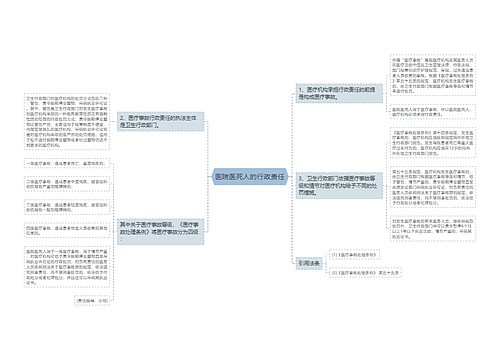 医院医死人的行政责任