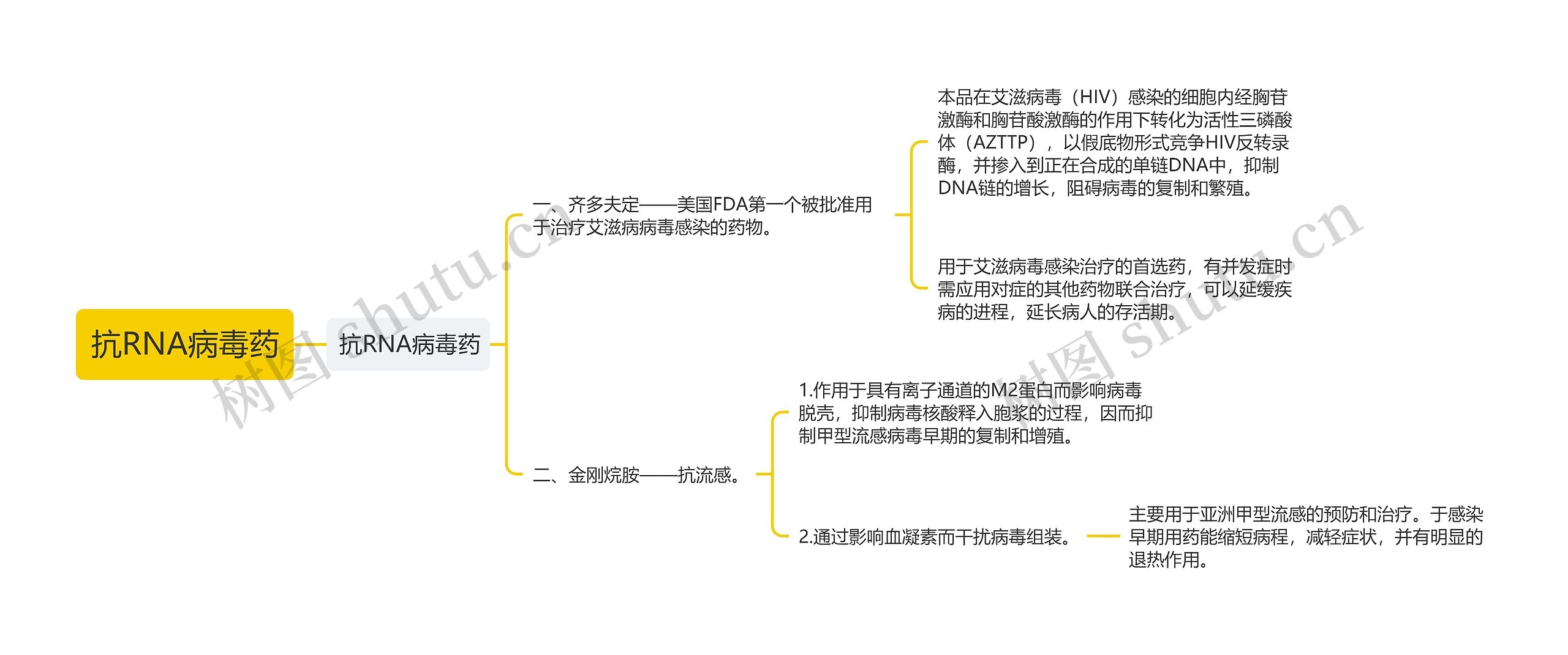 抗RNA病毒药思维导图