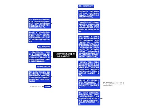  《医疗事故处理办法》增加了患者的负担？ 