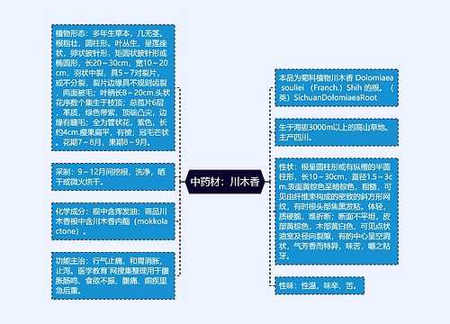 中药材：川木香