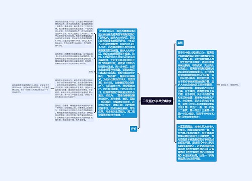 二级医疗事故的赔偿