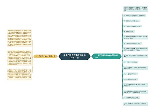 属于四级医疗事故的情形有哪一些