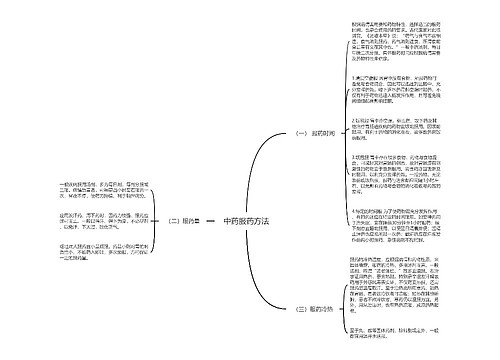 中药服药方法