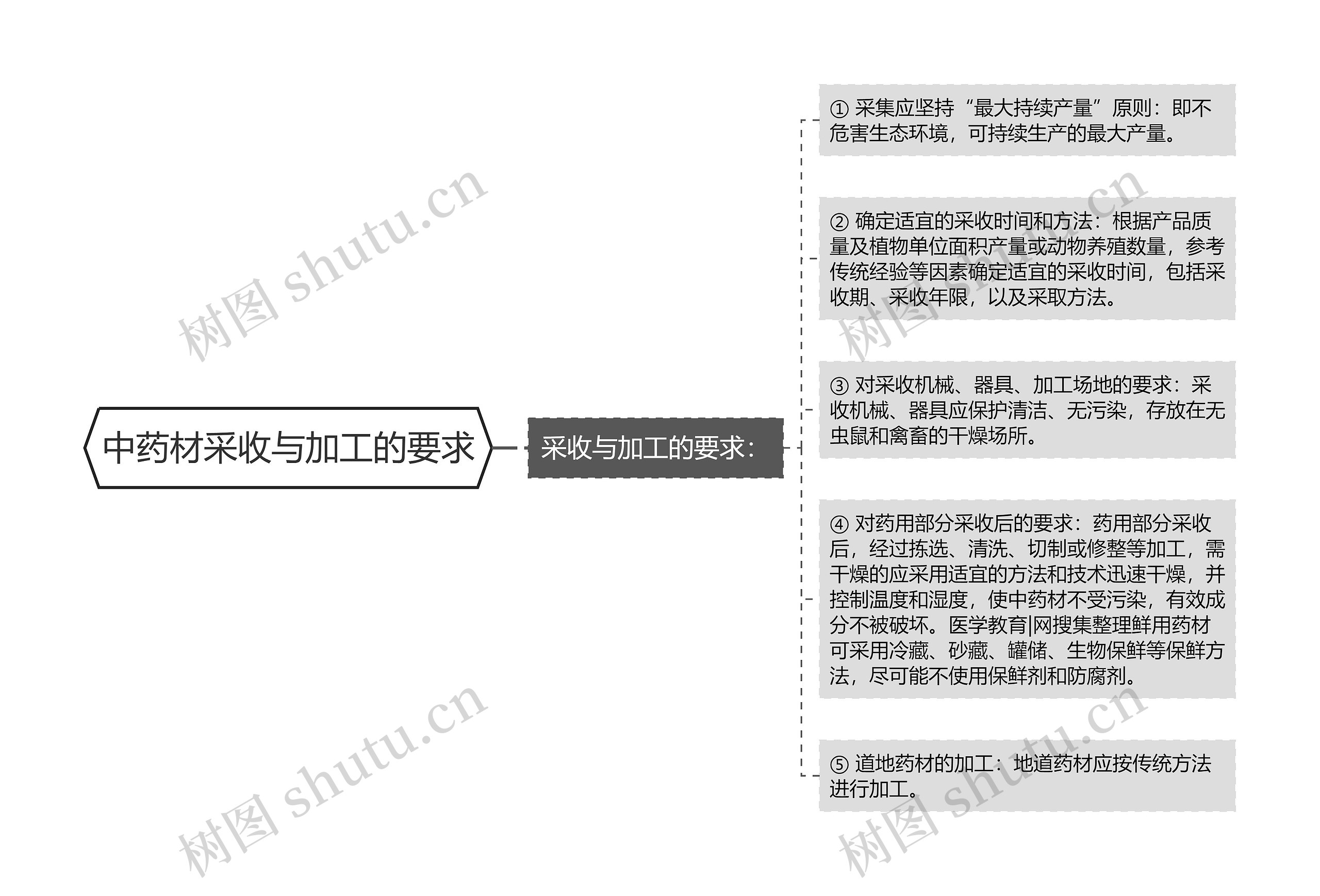 中药材采收与加工的要求