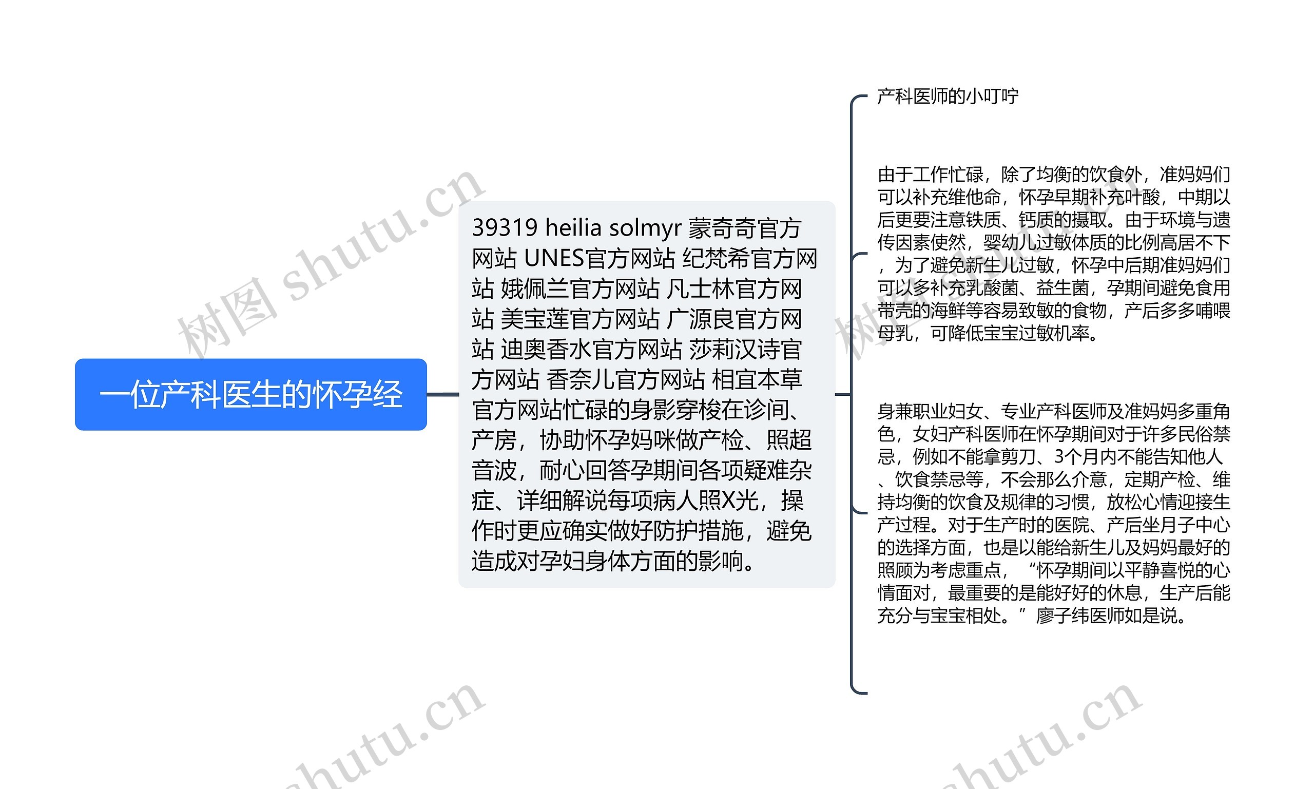  一位产科医生的怀孕经 思维导图