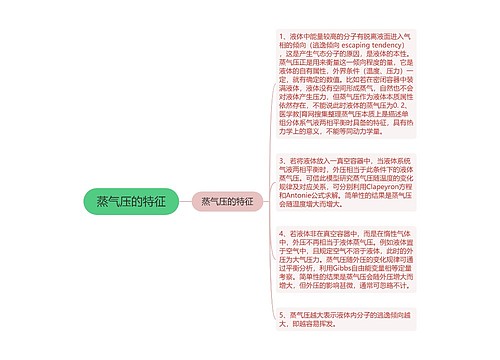 蒸气压的特征