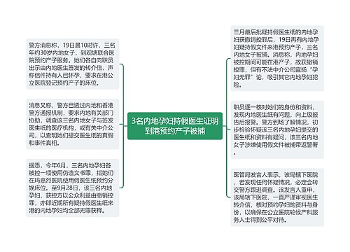 3名内地孕妇持假医生证明到港预约产子被捕