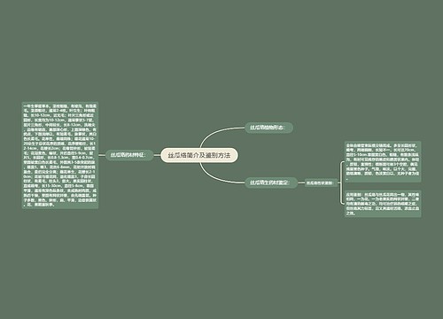 丝瓜络简介及鉴别方法思维导图