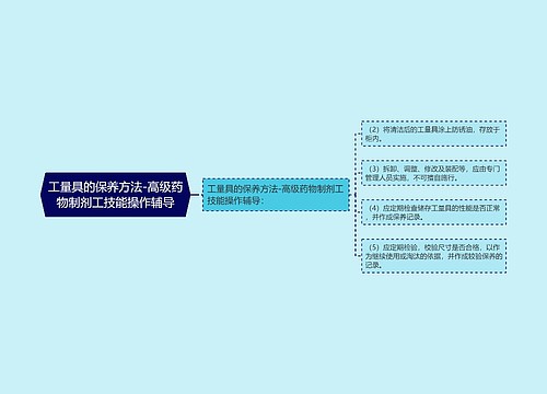 工量具的保养方法-高级药物制剂工技能操作辅导