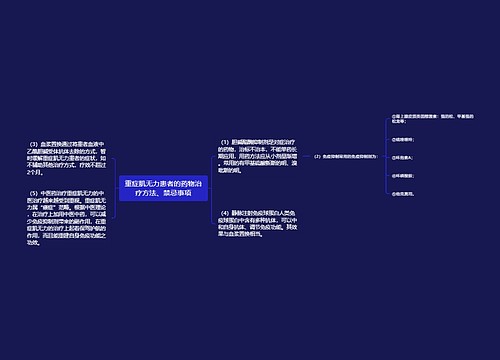 重症肌无力患者的药物治疗方法、禁忌事项