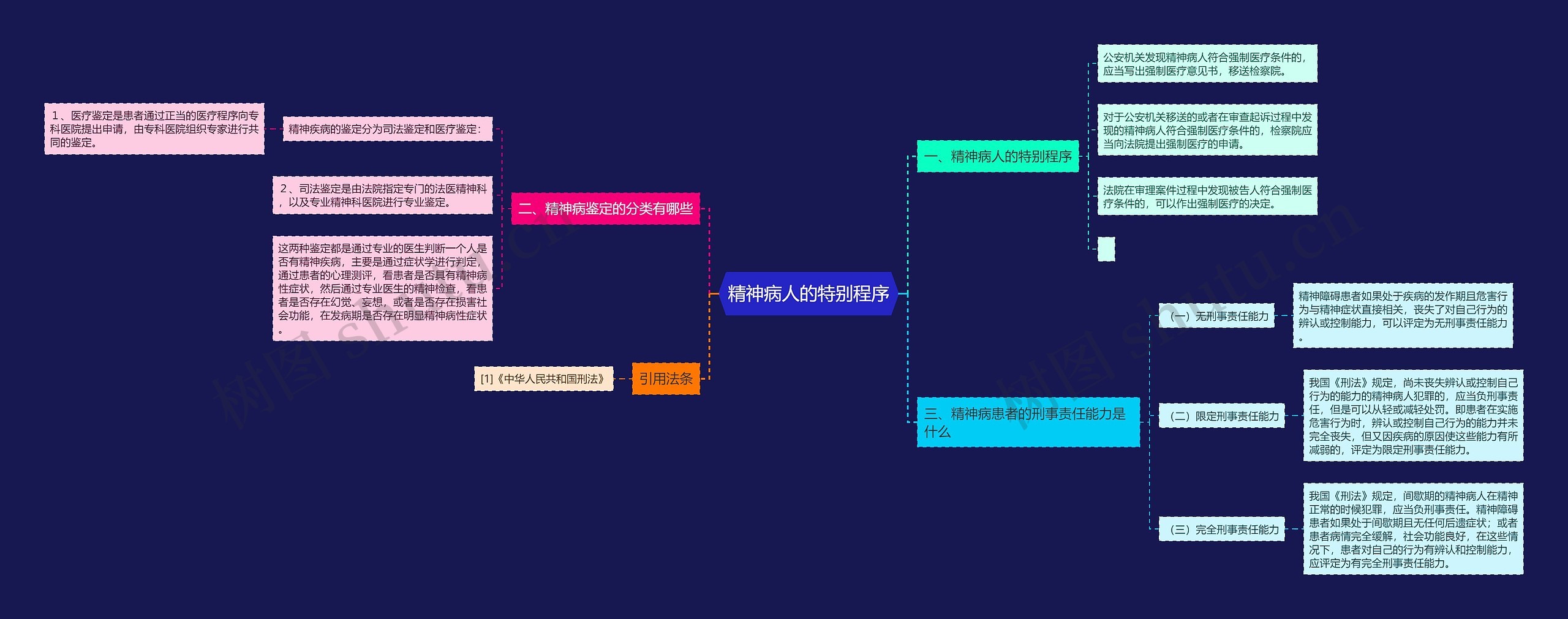 精神病人的特别程序思维导图