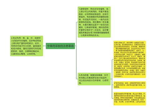 中草药采收的注意事项