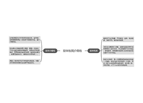 胶体性质|介稳性