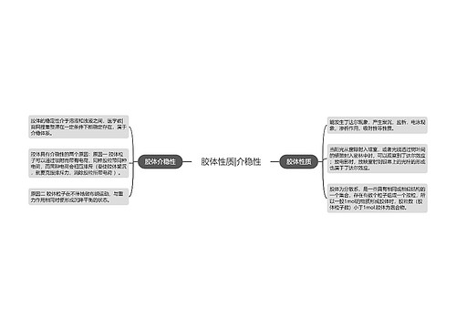 胶体性质|介稳性