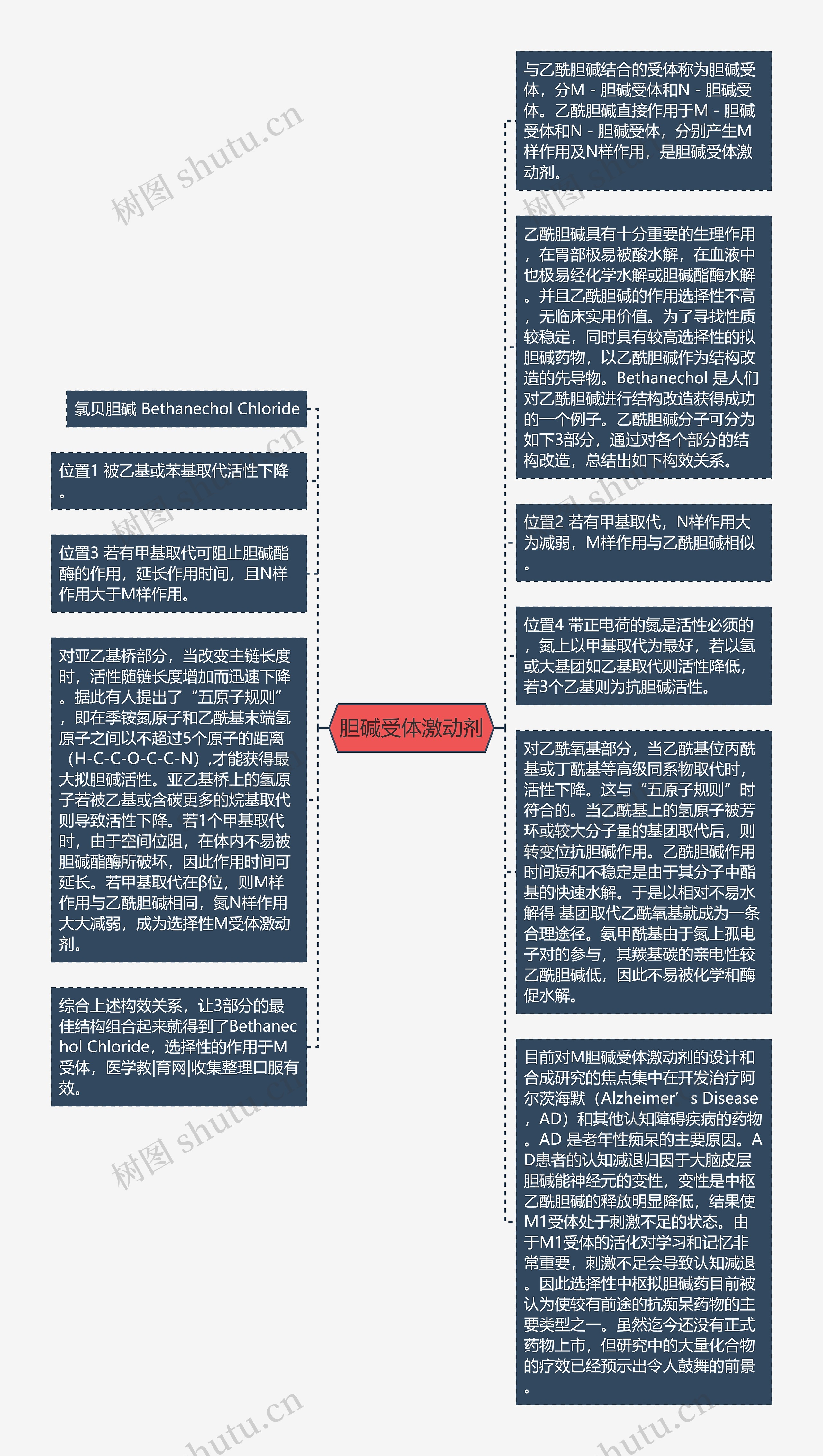 胆碱受体激动剂思维导图高清图 胆碱受体激动剂思维导图