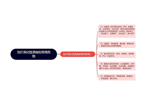 治疗消化性溃疡的常用药物