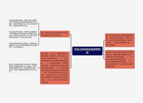 药品注册现场核查管理制度