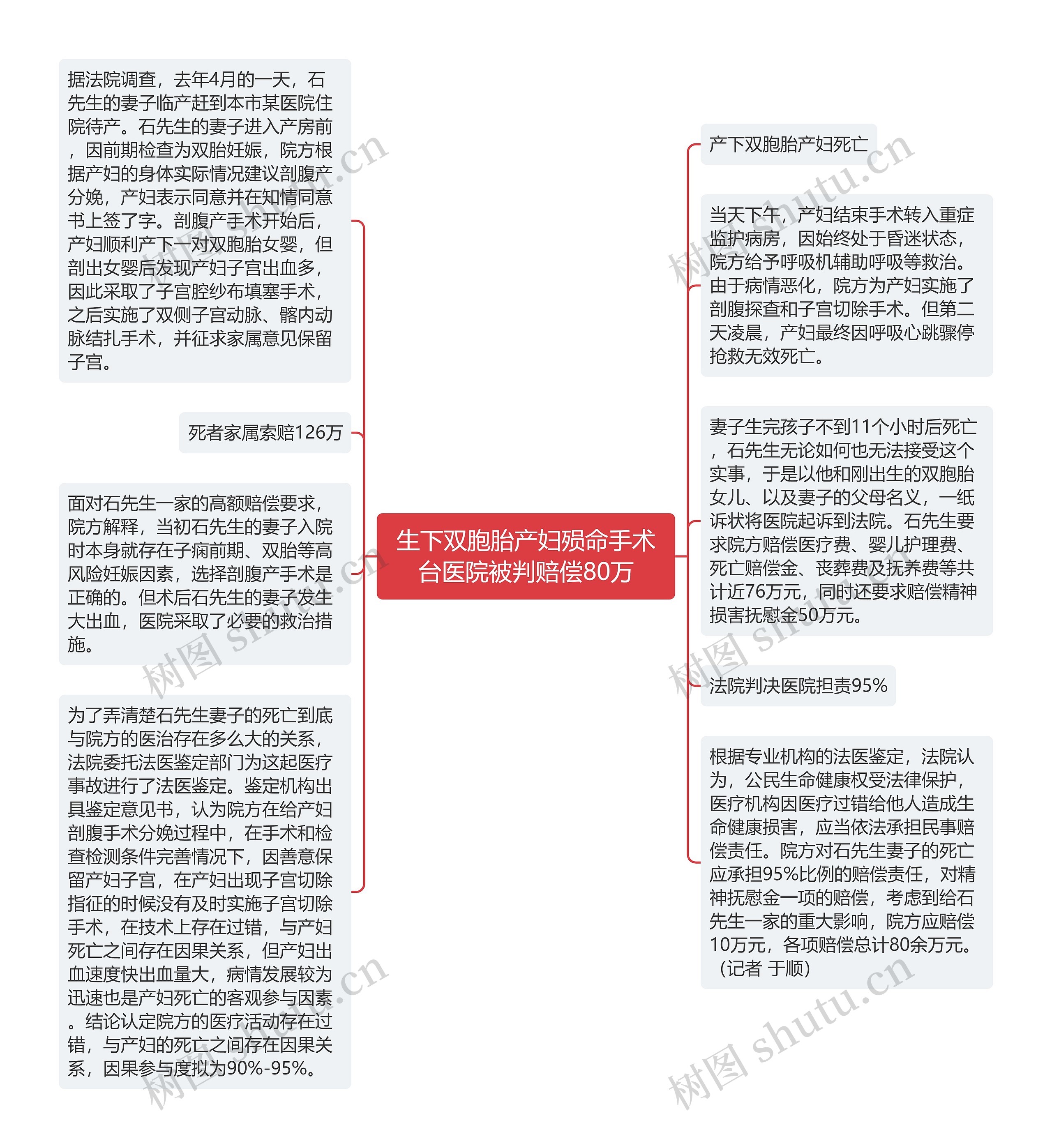 生下双胞胎产妇殒命手术台医院被判赔偿80万