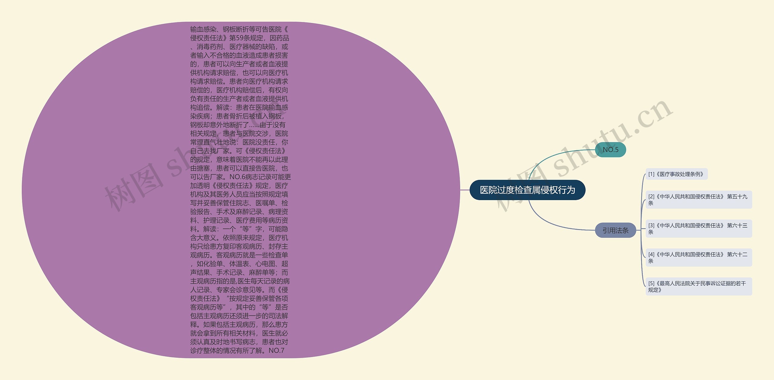 医院过度检查属侵权行为思维导图