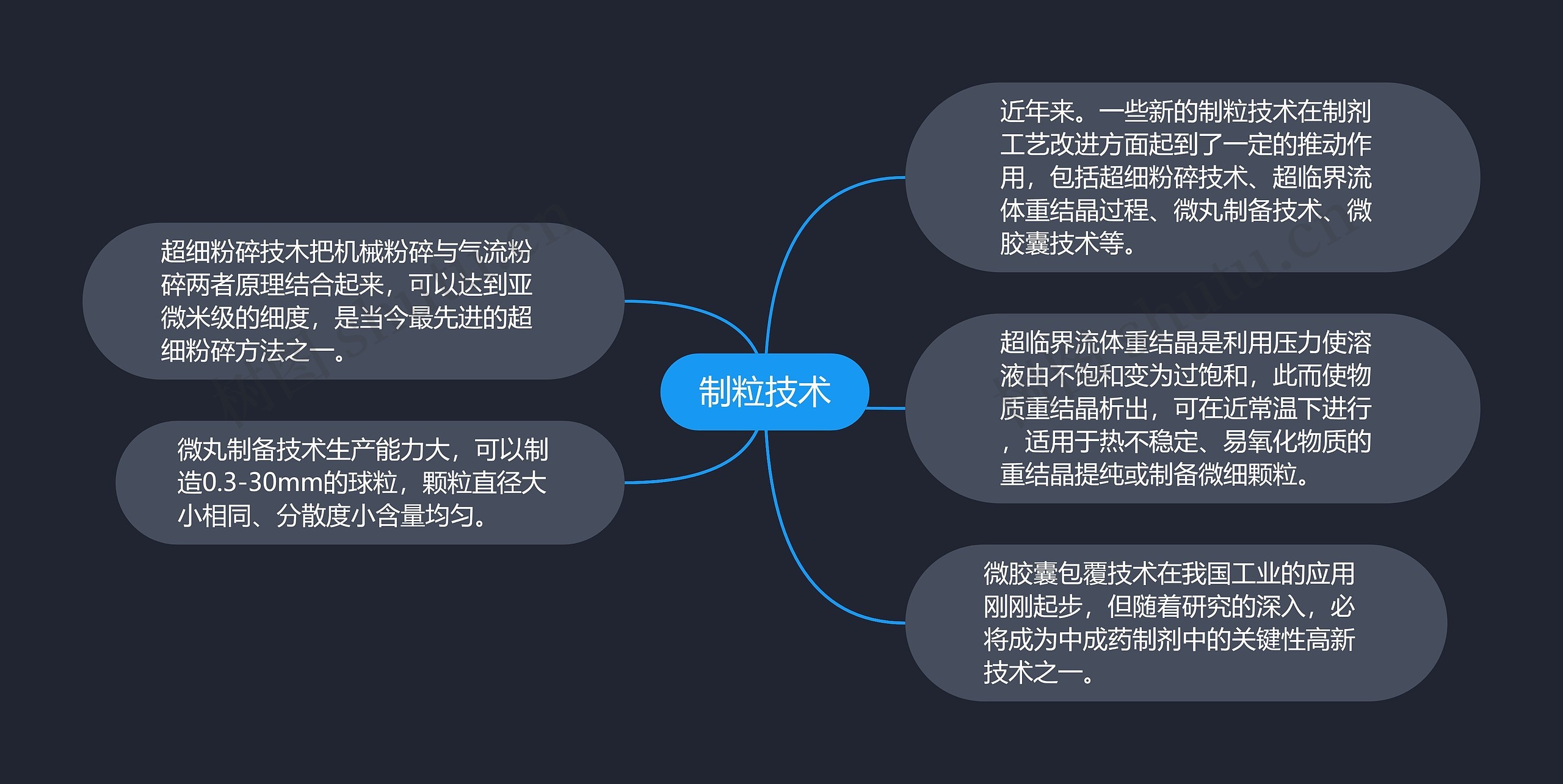 制粒技术思维导图