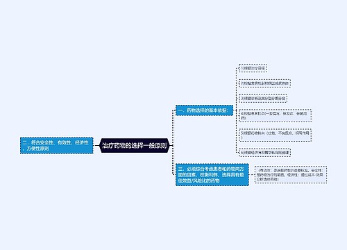 治疗药物的选择一般原则
