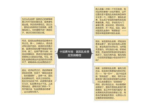 中国青年报：医院乱收费应双倍赔偿