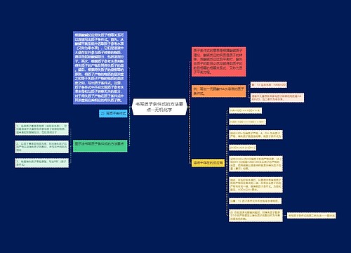 书写质子条件式的方法要点--无机化学