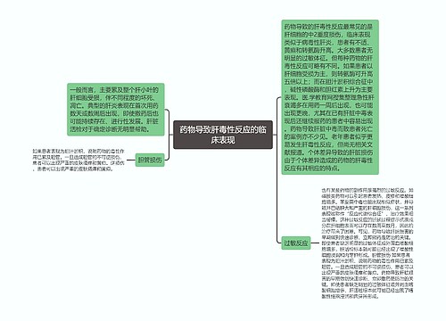 药物导致肝毒性反应的临床表现