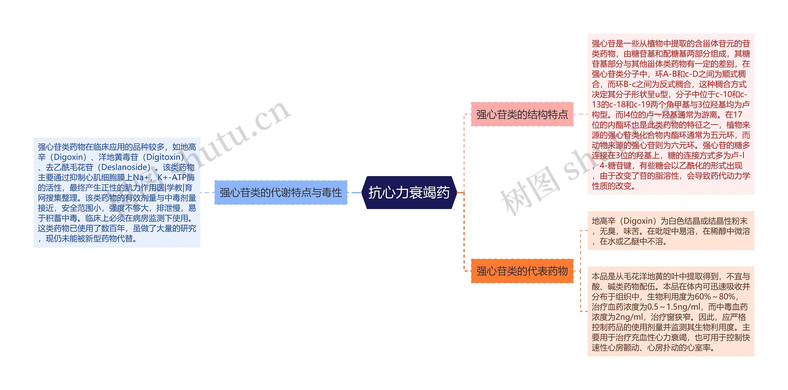 抗心力衰竭药思维导图