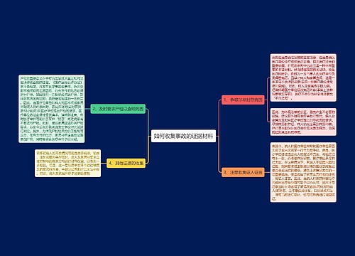 如何收集事故的证据材料