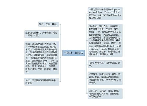 中药材：川桐皮