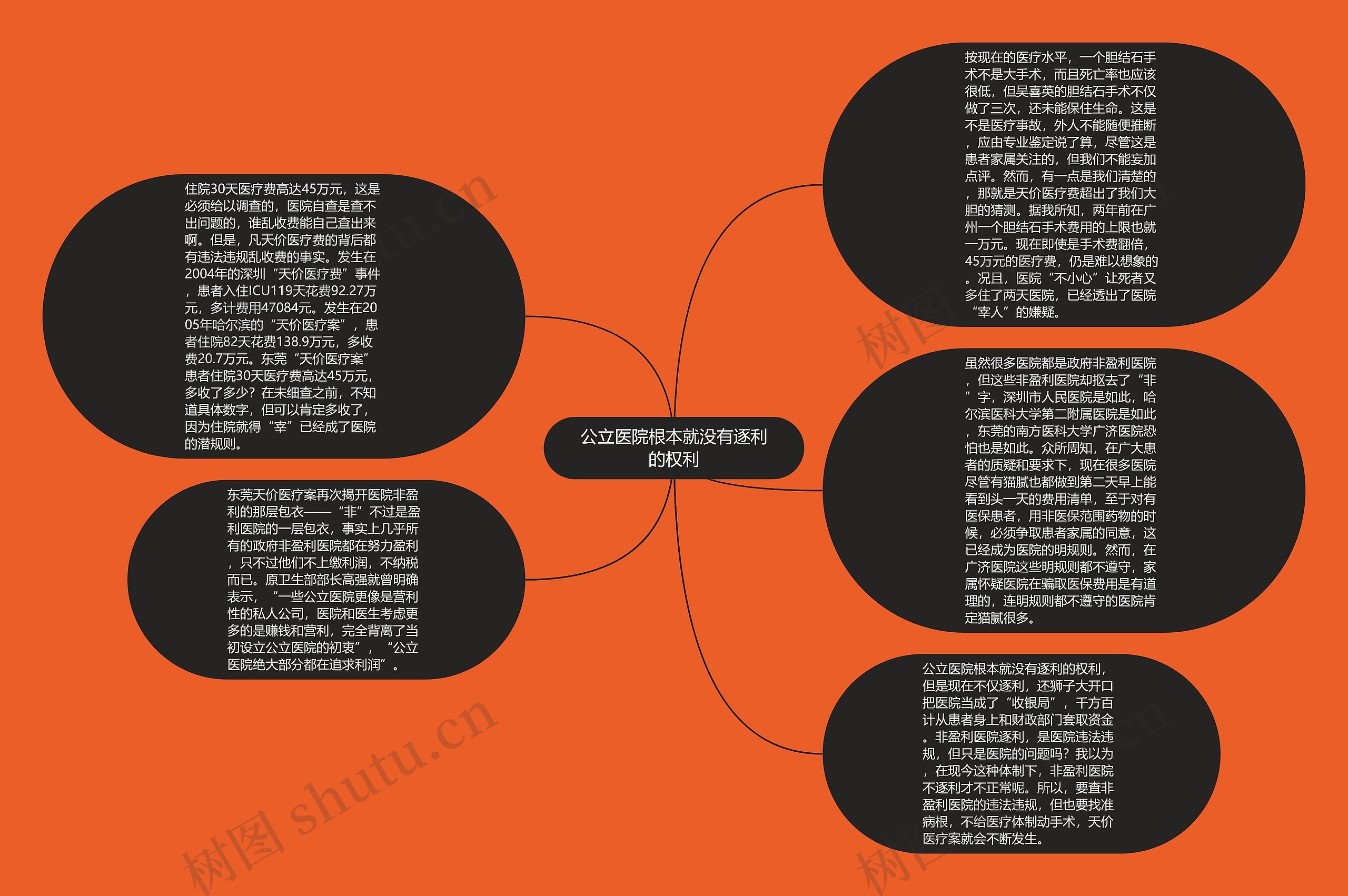 公立医院根本就没有逐利的权利思维导图