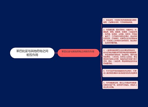 苯巴比妥与其他药物之间相互作用