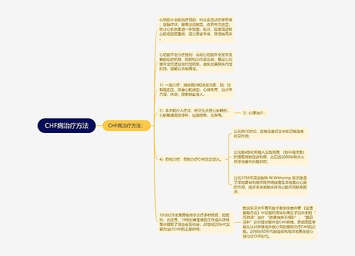 CHF病治疗方法