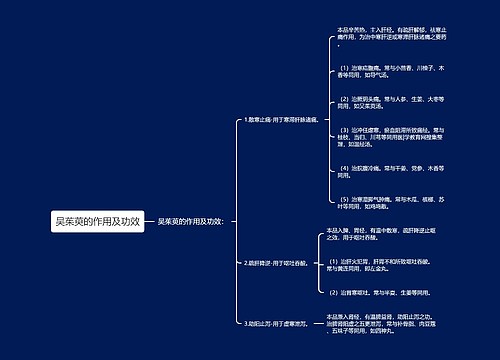 吴茱萸的作用及功效