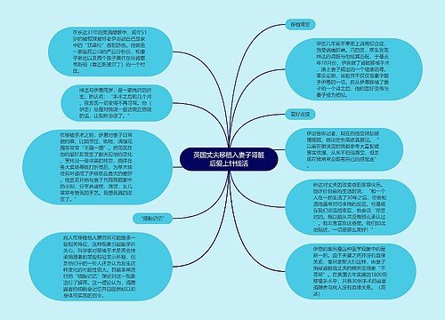 英国丈夫移植入妻子肾脏后爱上针线活思维导图