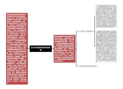 医疗事故精神损害赔偿数额