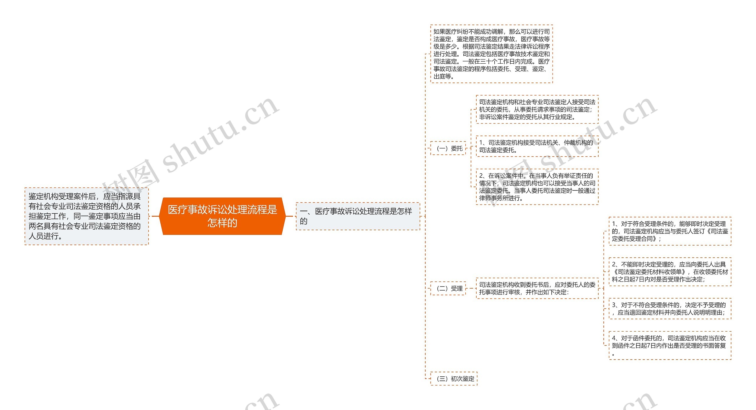 医疗事故诉讼处理流程是怎样的思维导图