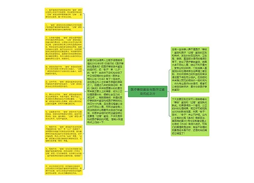 医疗事故鉴定与医疗过鉴定优劣之分