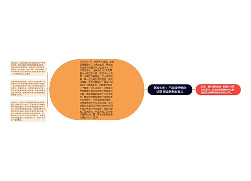 医疗纠纷：不能提供相应证据 推定医院存在过