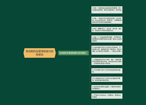 有效期药品管理制度内容有哪些