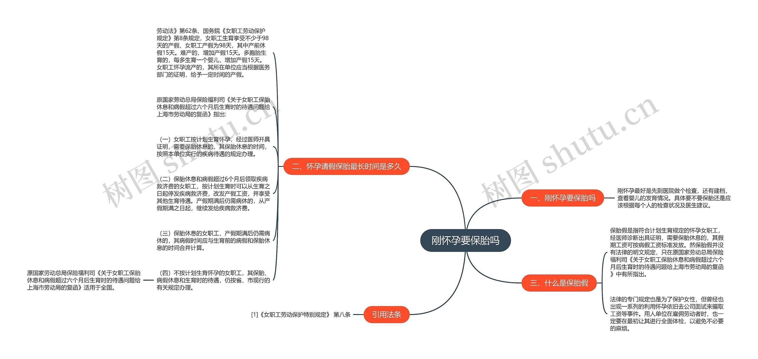 刚怀孕要保胎吗思维导图